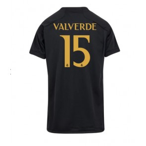 Real Madrid Federico Valverde #15 Replica Third Stadium Shirt for Women 2023-24 Short Sleeve